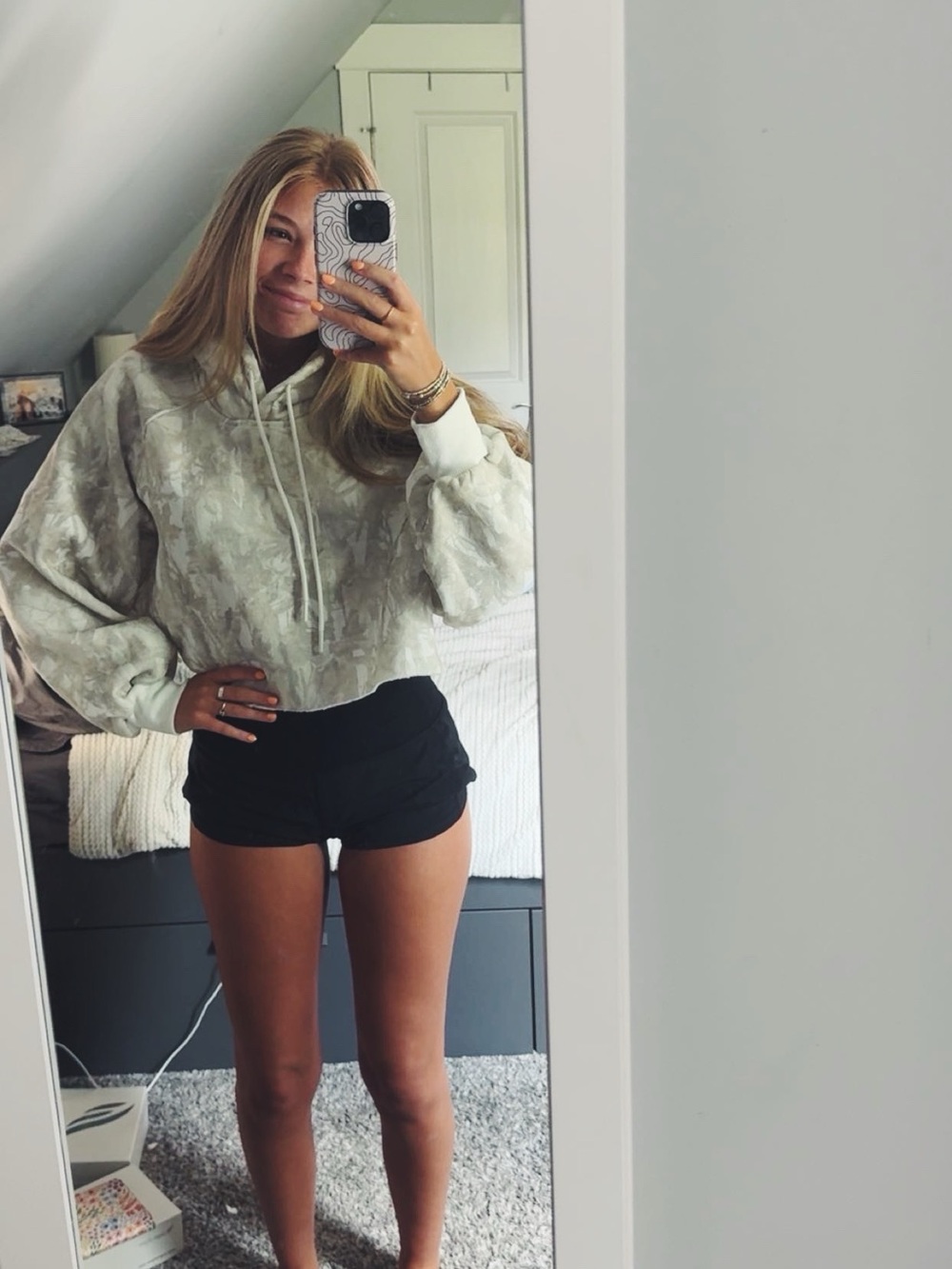 NWT Papermoon Camo Cropped Hoodie